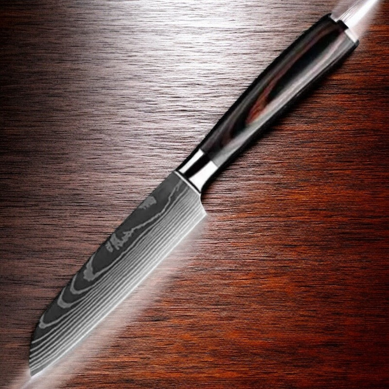 Couteau de chef damassé